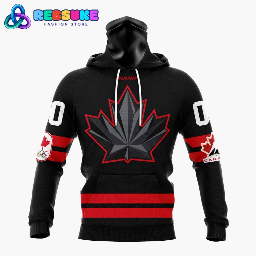 Team Canada Personalized Black 2026 Olympic Hoodie Team Canada Personalized Black 2026 Olympic Hoodie