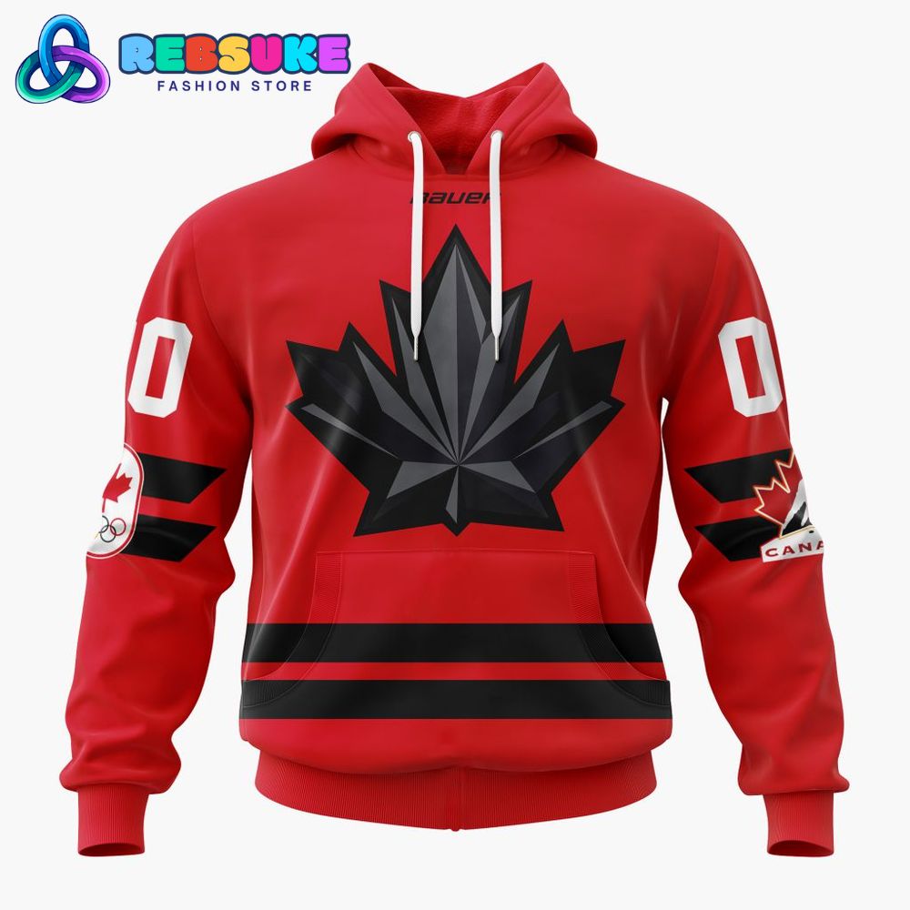 Team Canada Personalized Red 2026 Olympic Hoodie Team Canada Personalized Red 2026 Olympic Hoodie