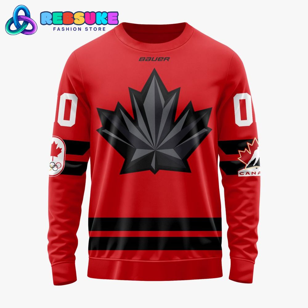 Team Canada Personalized Red 2026 Olympic Hoodie Team Canada Personalized Red 2026 Olympic Hoodie