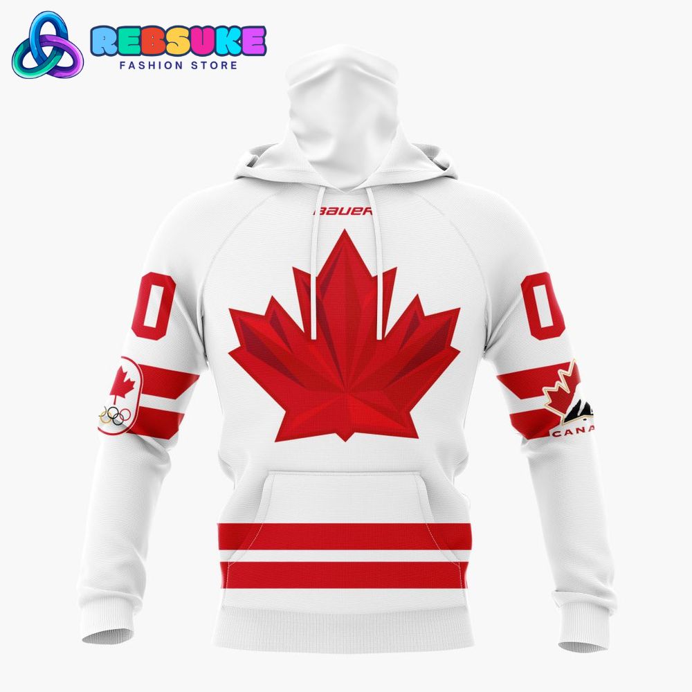 Team Canada Personalized White 2026 Olympic Hoodie Team Canada Personalized White 2026 Olympic Hoodie