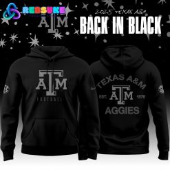 Texas A&M Aggies x Back In Black 2025 Special Hoodie