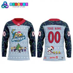 Toledo Walleye x Peanuts Charlie Brown Hockey Jersey