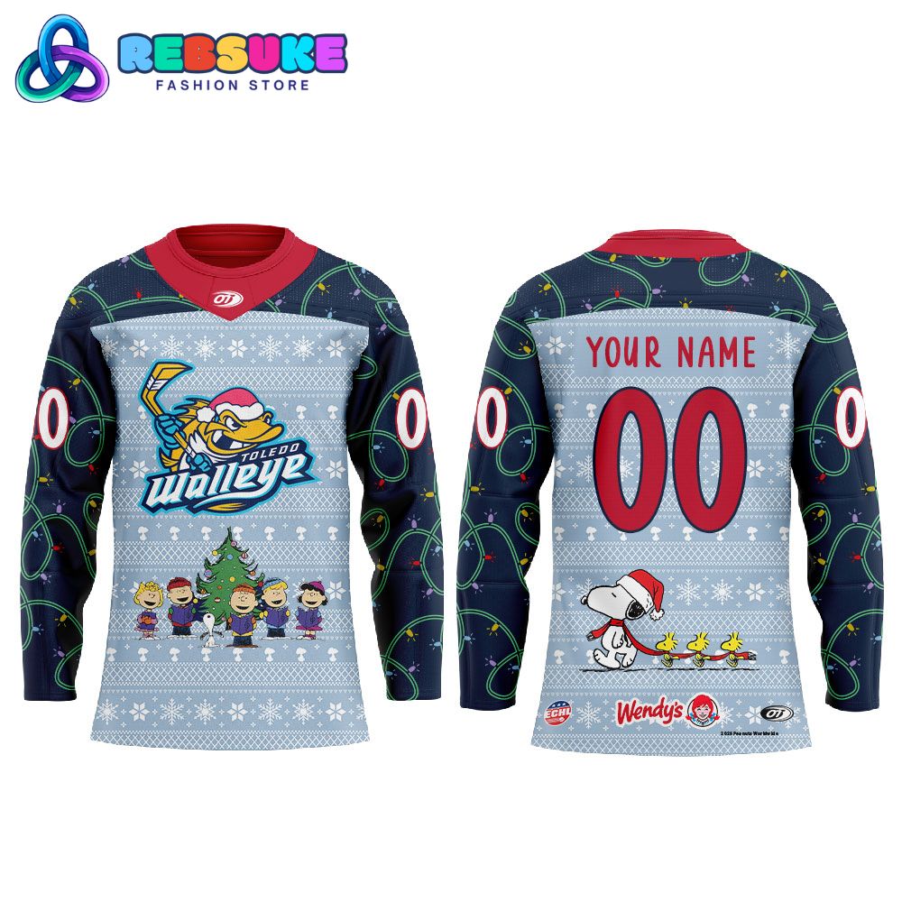 Toledo Walleye x Peanuts Charlie Brown Hockey Jersey
