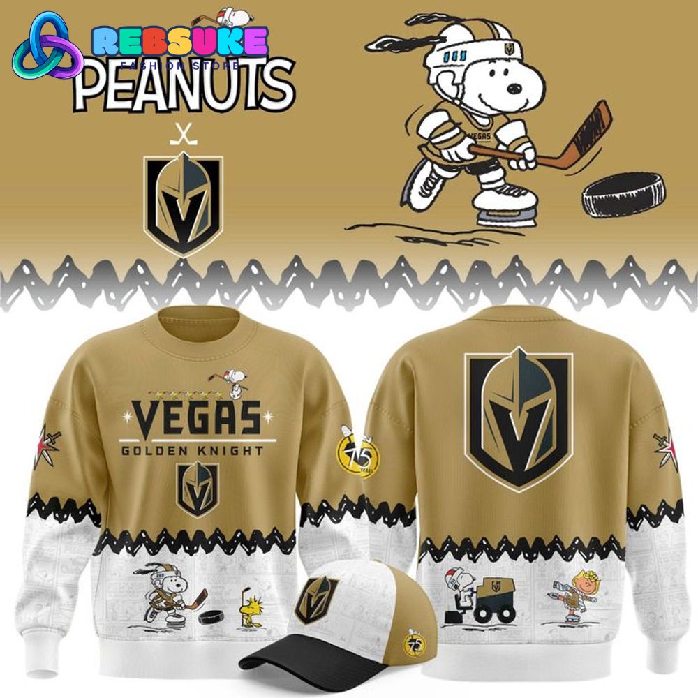 Vegas Golden Knights x Peanuts Night Sweatshirt 2025 Vegas Golden Knights x Peanuts Night Sweatshirt 2025